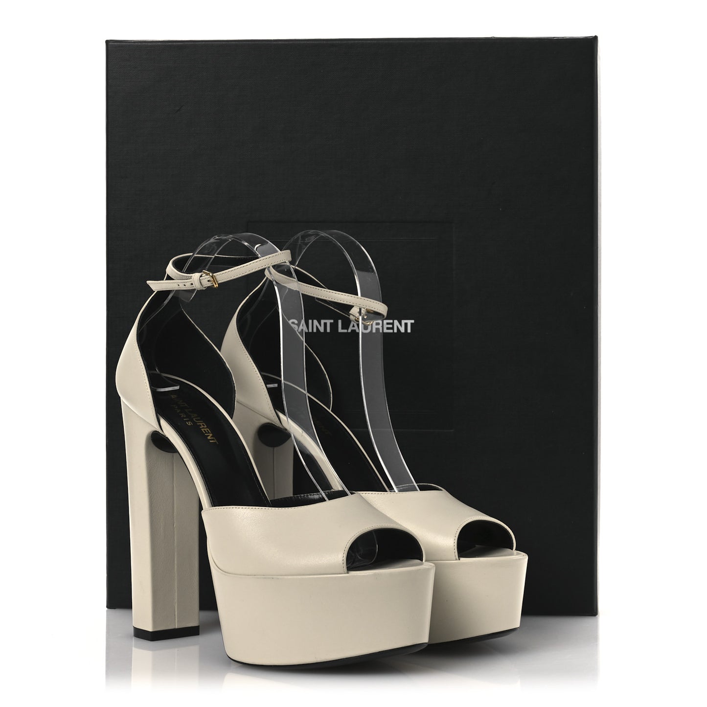 New Belfagor Jodie 95 Platform Sandals 40 Pearl