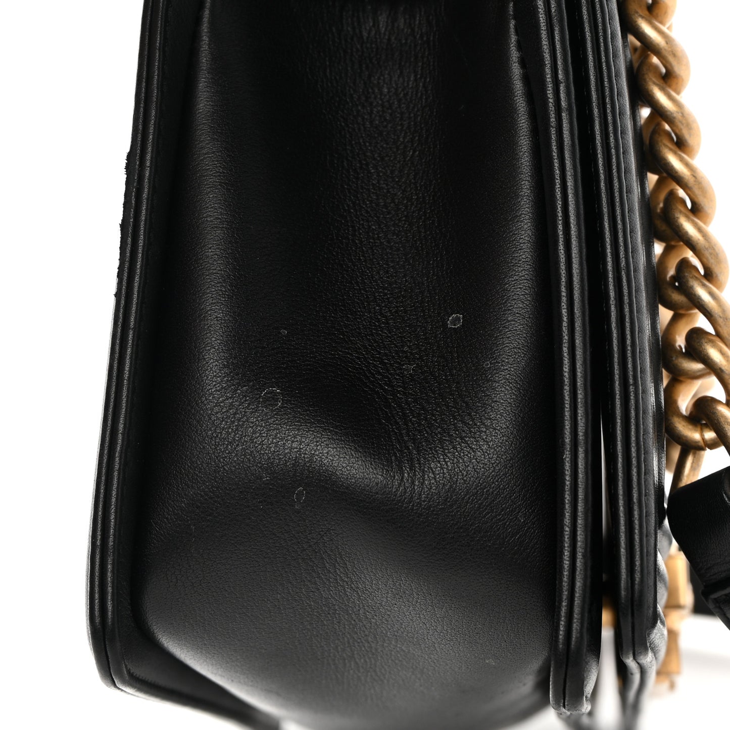 Lambskin Quilted Medium Boy Flap Black