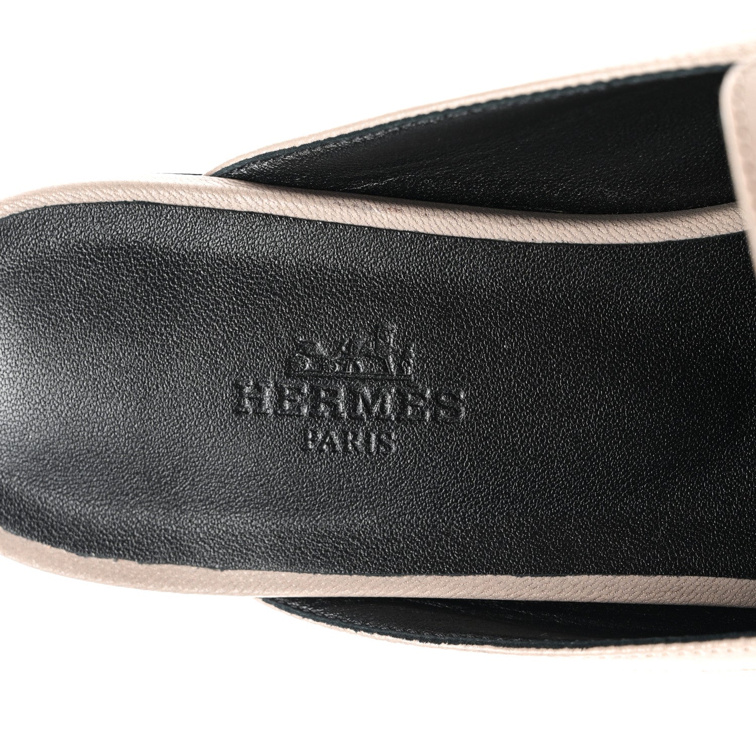 Hermes Goatskin Groupie Mules 39 Beige Mastic 7 of 9