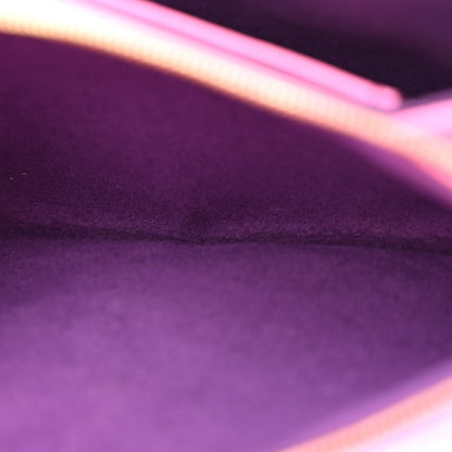 Louis Vuitton Lambskin Embossed Monogram Vuittamins Pochette Coussin Rose Violet 6 of 13