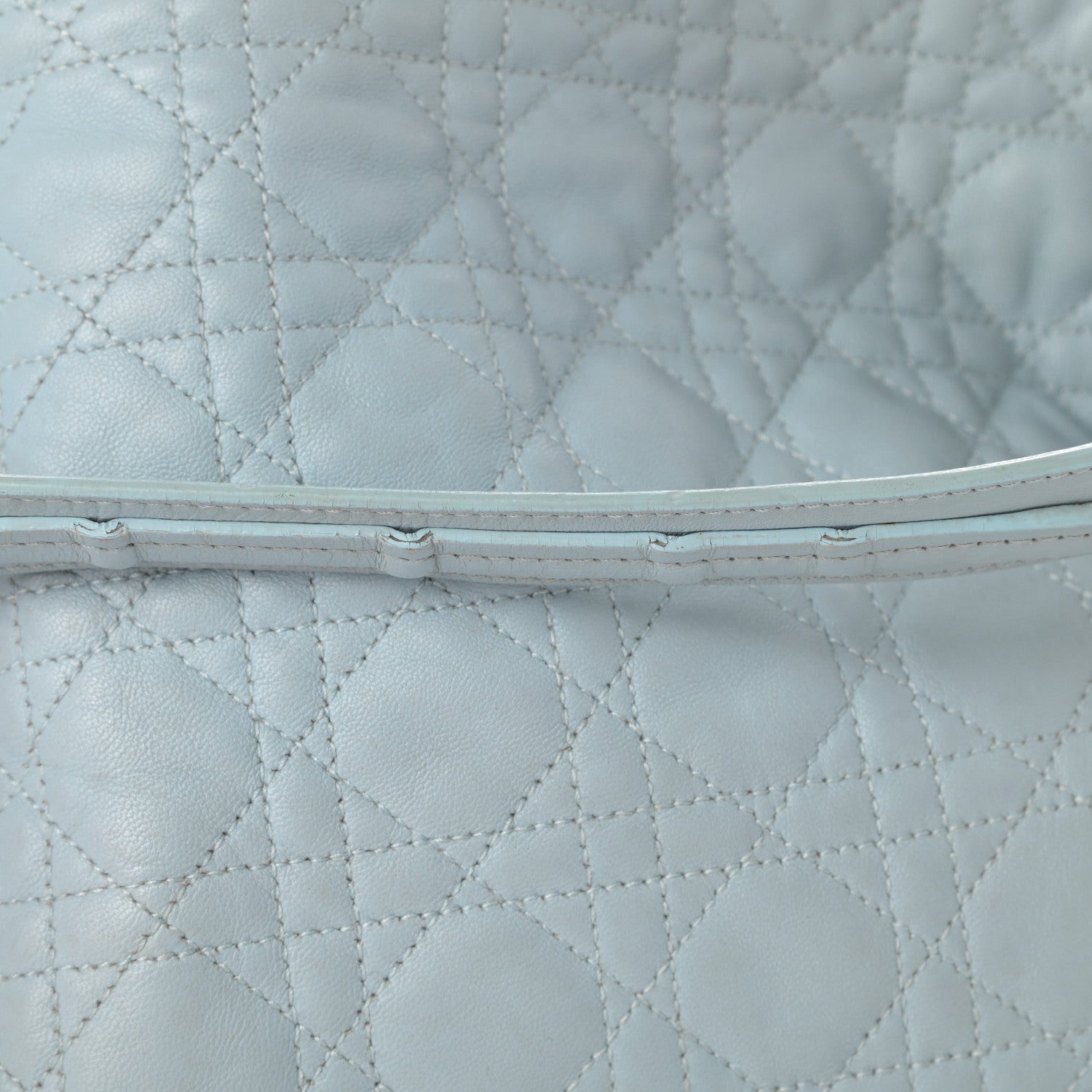 Christian Dior Lambskin Cannage Dior Soft Hobo Light Blue 13 of 15