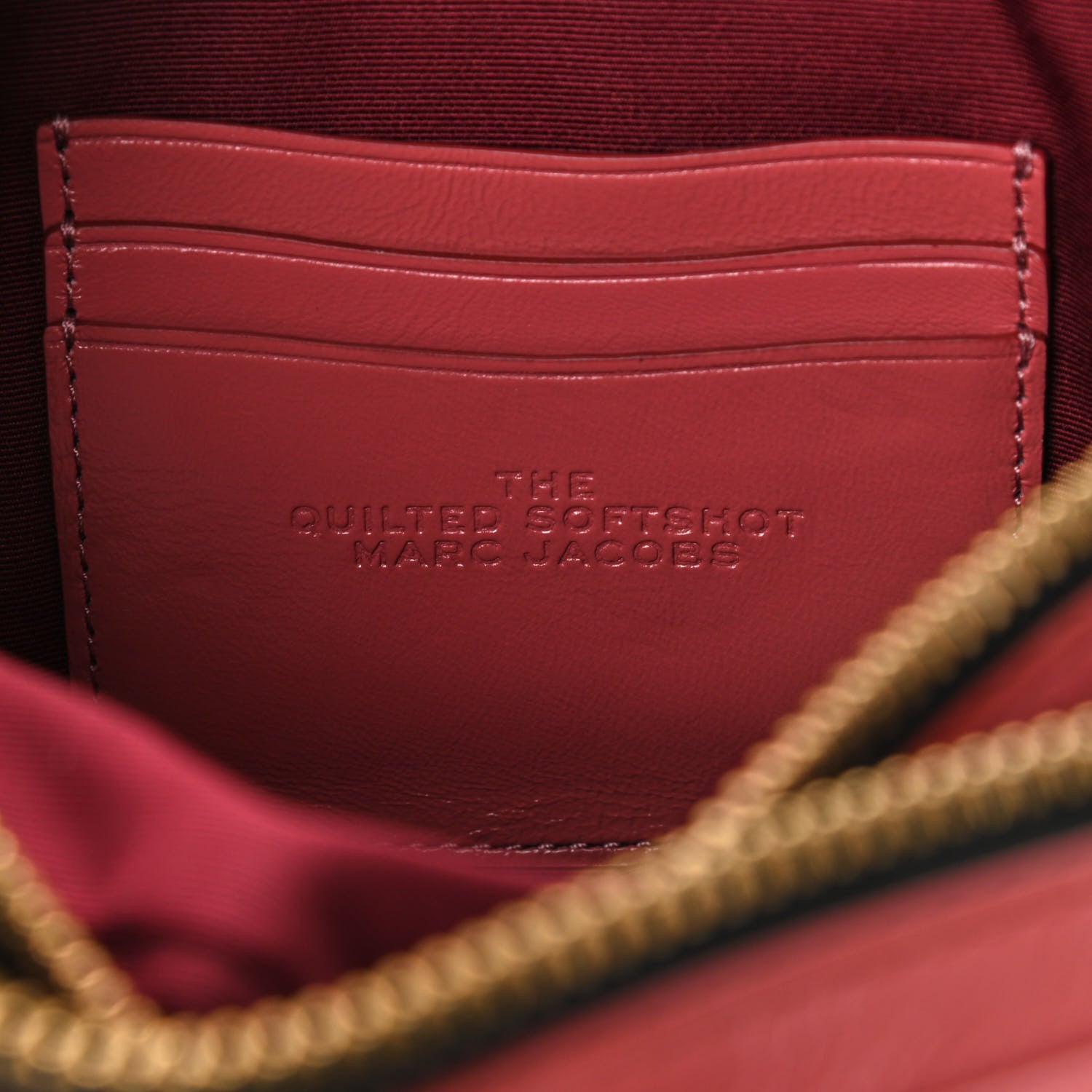 Marc Jacobs Calfskin Quilted The Softshot 21 Bag Santa Fe Red 12 of 21