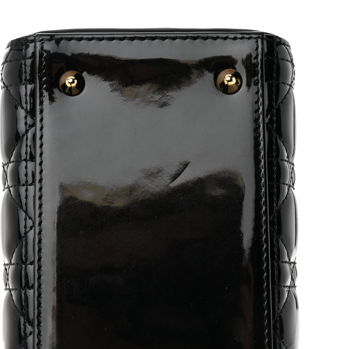 Patent Cannage Medium Lady Dior Black