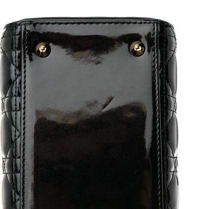 Christian Dior Patent Cannage Medium Lady Dior Black 11 of 12