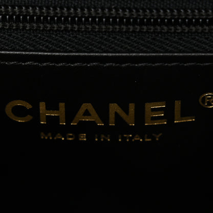 Chanel Shiny Aged Calfskin Quilted Nano Kelly Shopper Black 6 of 11