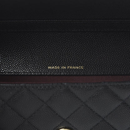 Chanel Caviar Quilted Glasses Case With Chain Black 9 of 12