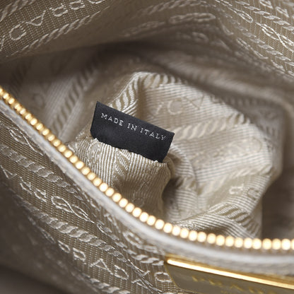 Prada Saffiano Small Galleria Double Zip Tote Talco 10 of 23