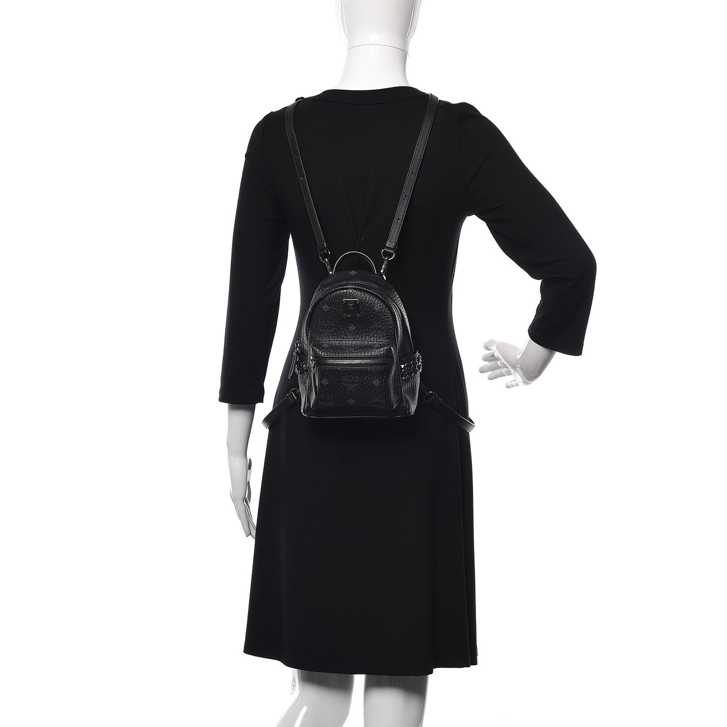 Visetos Studded X-Mini Bebe Boo Backpack Black