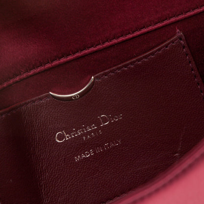 Christian Dior Satin Diorama Pochette Burgundy 6 of 6
