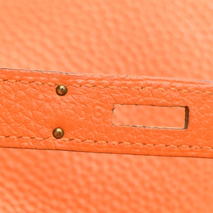 Hermes Togo Kelly Retourne 35 Orange 13 of 21