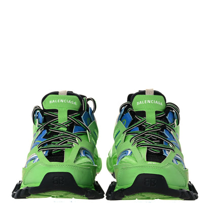 Balenciaga Mesh Nylon Metallic Fabric Womens Track Sneakers 39 Blue Green 2 of 12