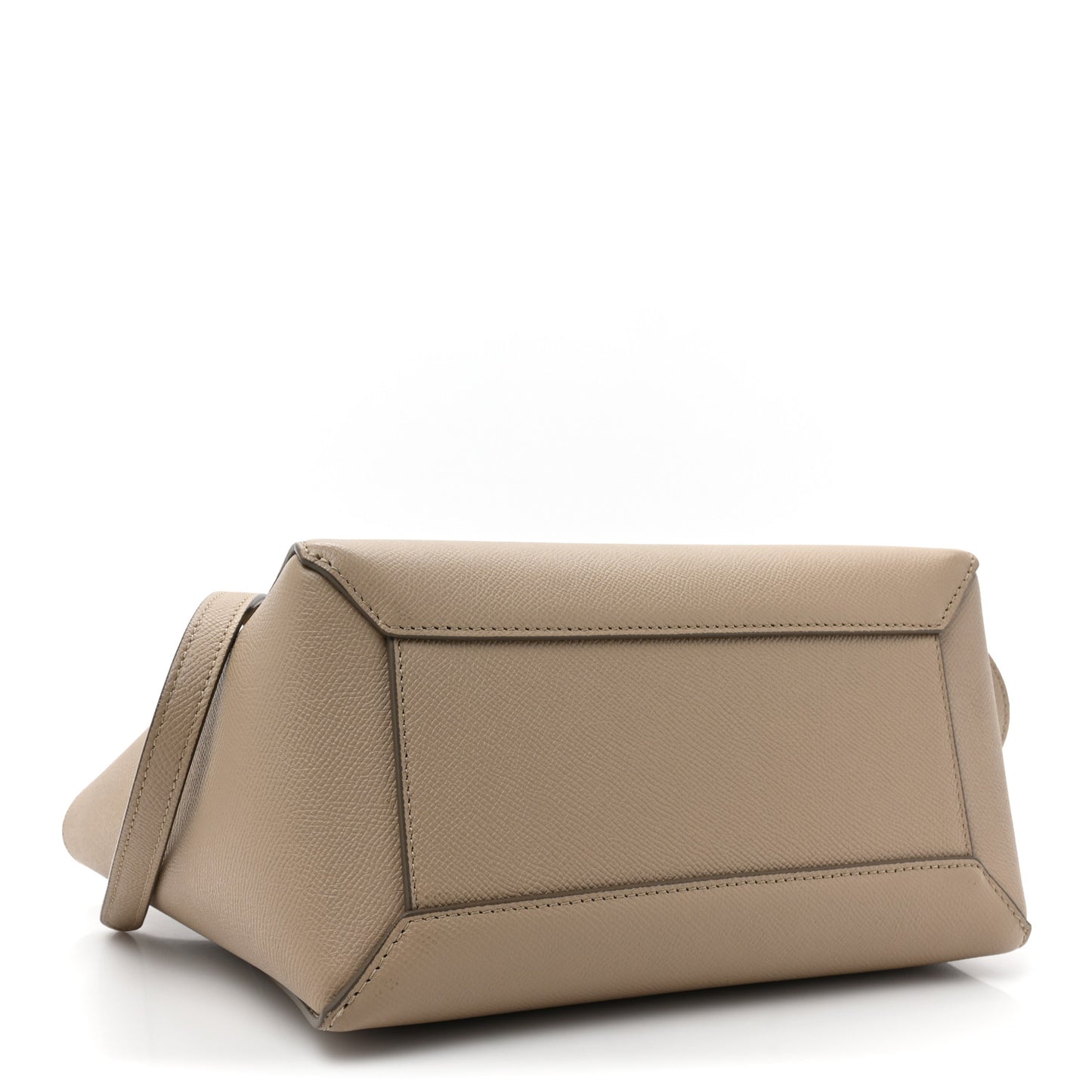 Grained Calfskin Micro Belt Bag Light Taupe