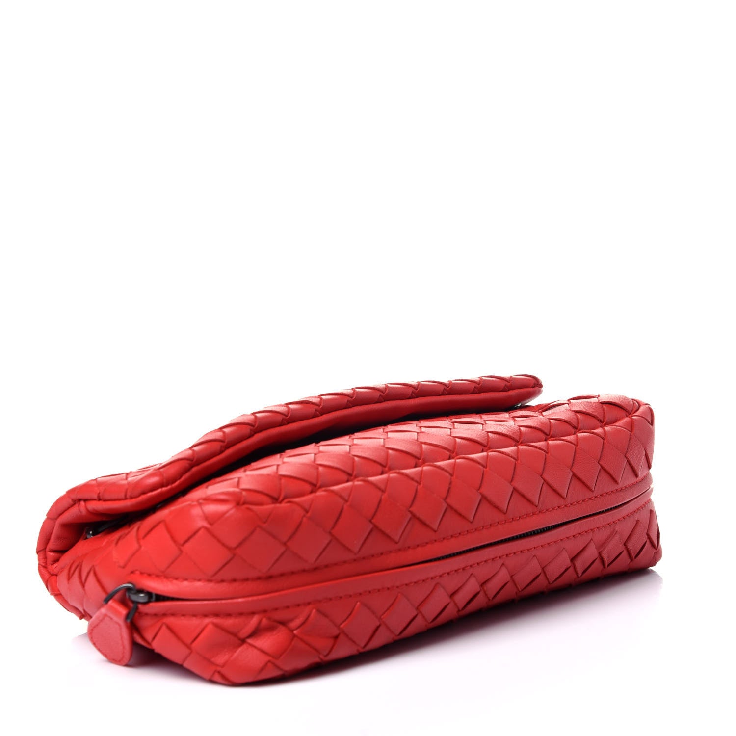 Bottega Veneta Nappa Intrecciato Mini Messenger Bag Red 4 of 16