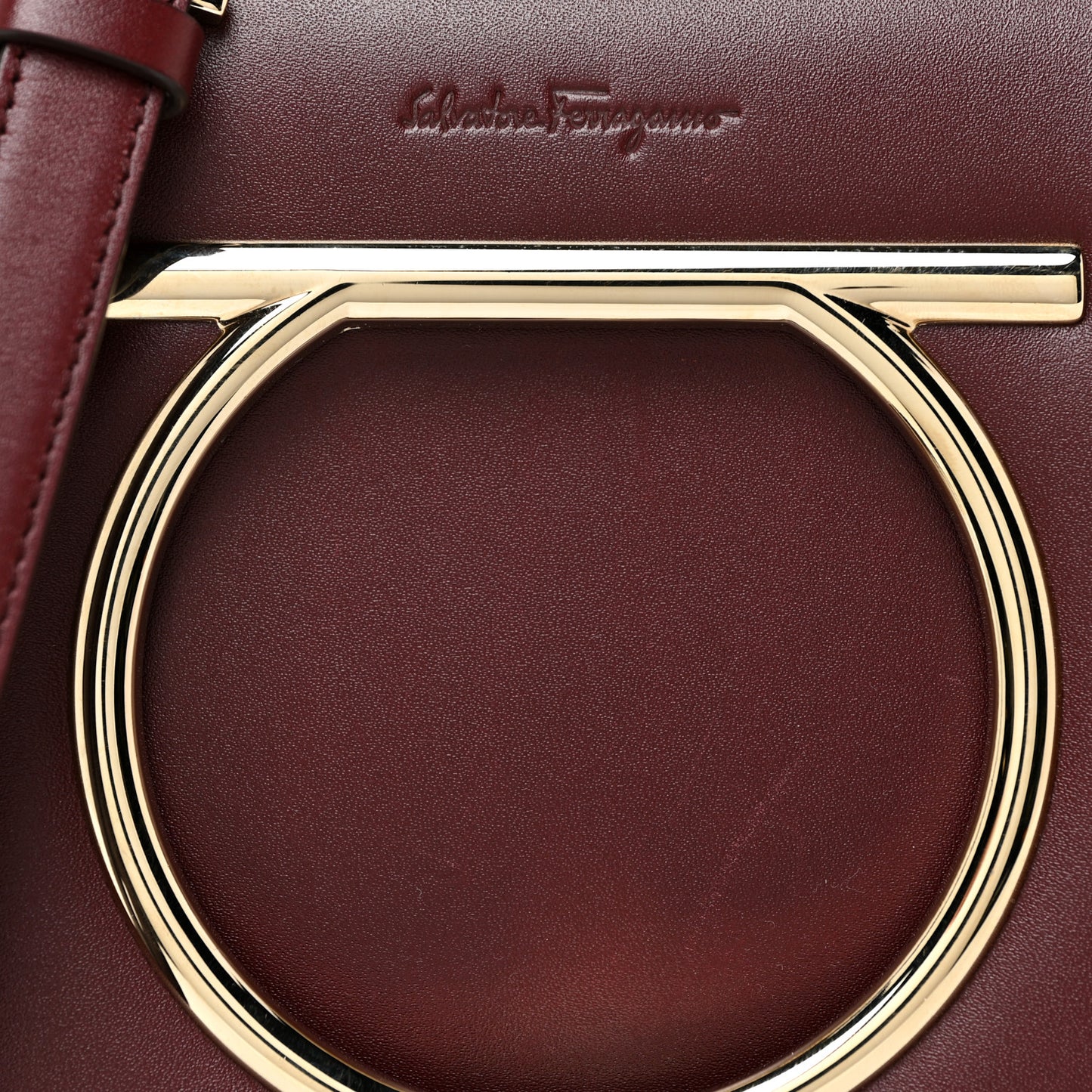Calfskin Small Vela Flap Bag Wine