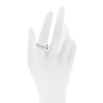 Cartier 18K White Gold 3.5mm LOVE Wedding Band Ring 59 8.75 2 of 5
