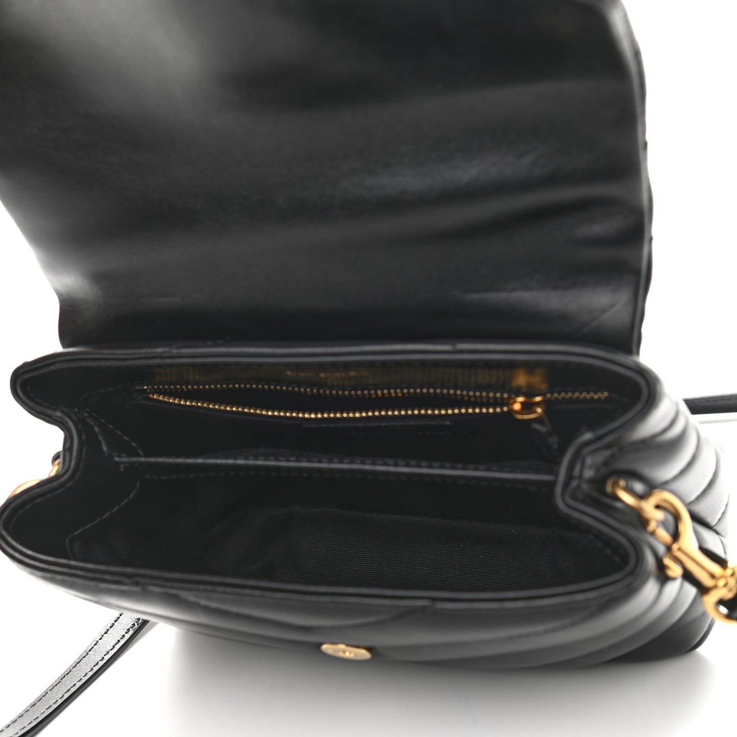 Calfskin Y Quilted Monogram Toy Loulou Crossbody Bag Black