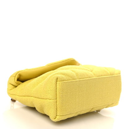 Saint Laurent Canvas Quilted Toy Loulou Puffer Monogram Chain Satchel Jaune Citron 4 of 7