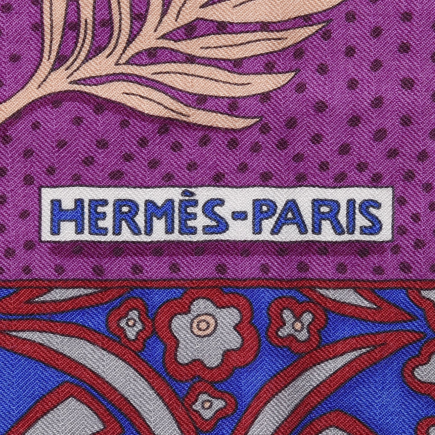 Cashmere Silk Zenobie Reine De Palmyre Shawl 140 Fuchsia Gris Acier Violet