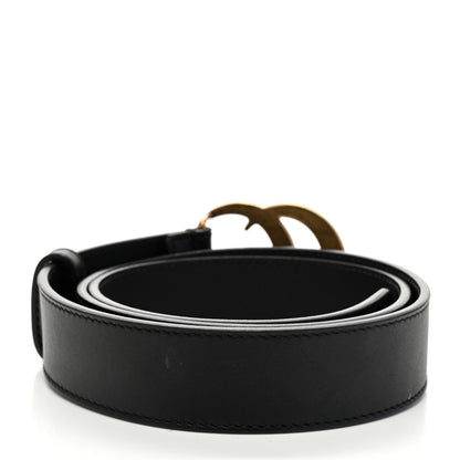 Gucci Calfskin Double G 30mm Belt 85/34 Black 2 of 6