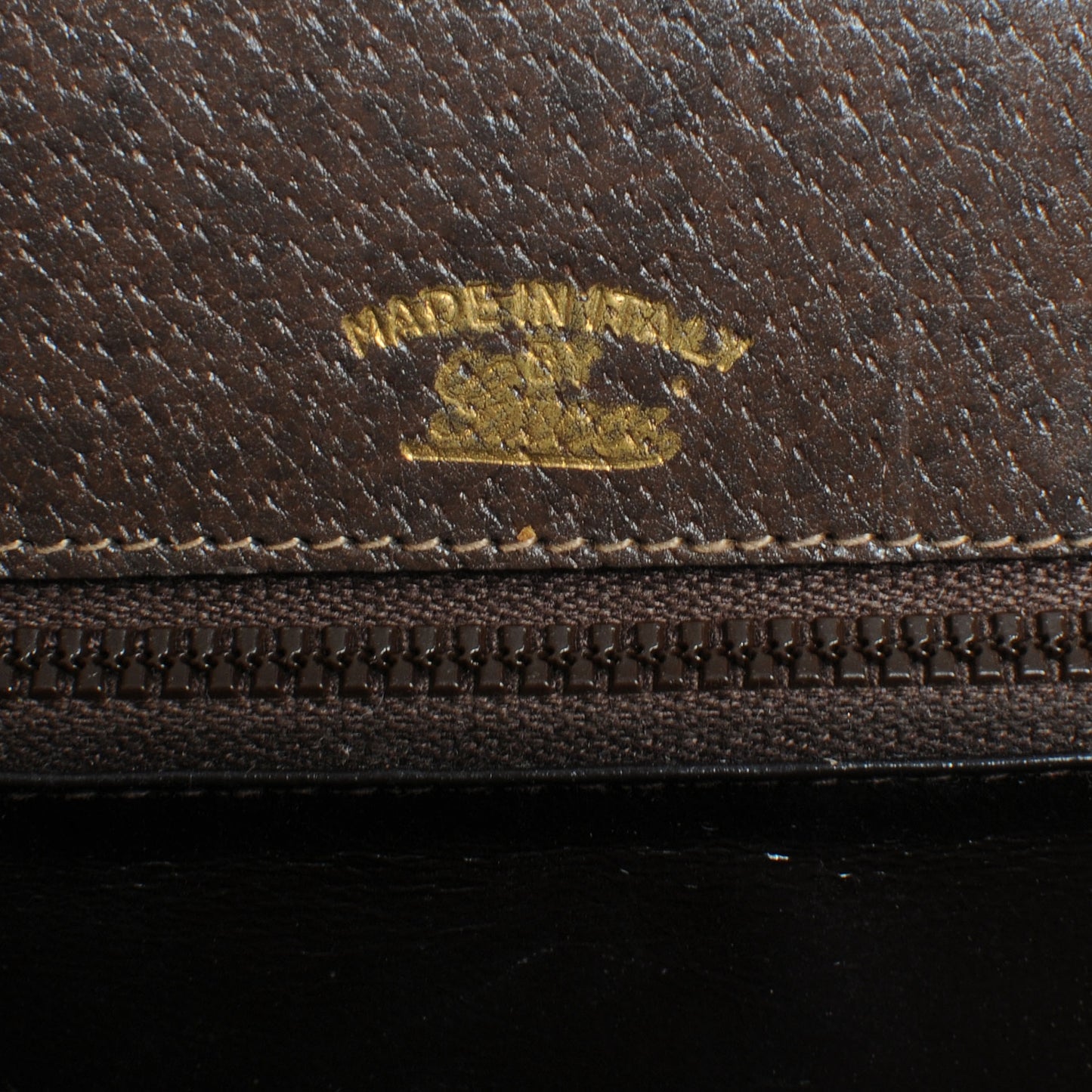 Calfskin Web Horsebit Shoulder Bag Brown