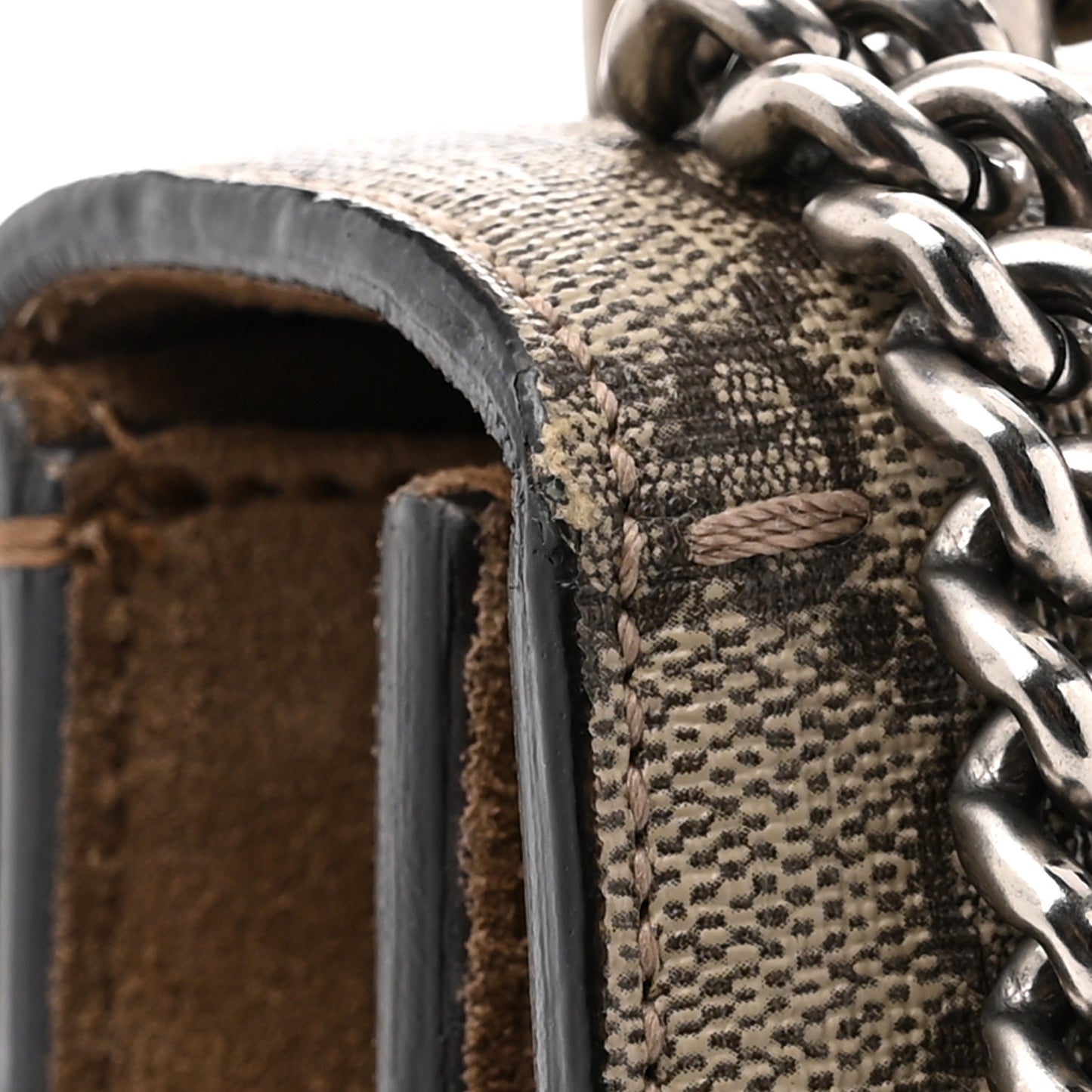 GG Supreme Monogram Medium Dionysus Shoulder Bag Taupe