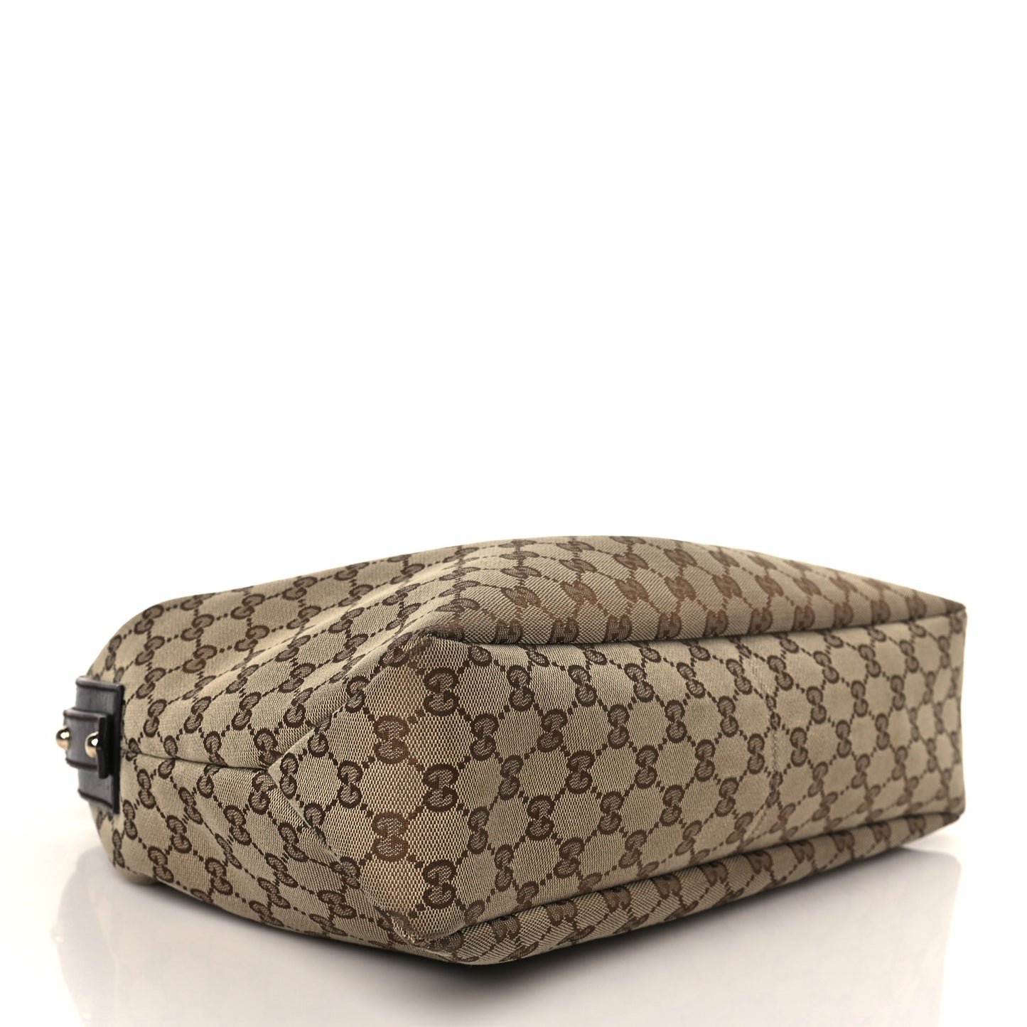 Monogram Medium Horsebit Chain Hobo Dark Brown