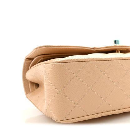 Chanel Caviar Quilted Small Double Flap Beige 9 of 10