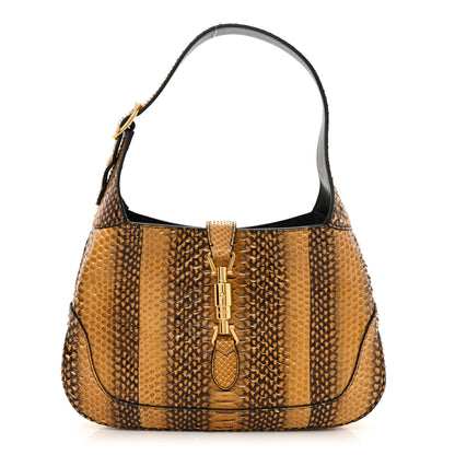 Gucci Snakeskin Small Jackie 1961 Hobo Brown 1 of 13