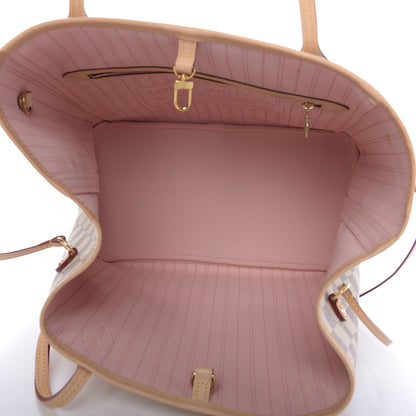 Louis Vuitton Damier Azur Neo Neverfull MM Rose Ballerine 5 of 10