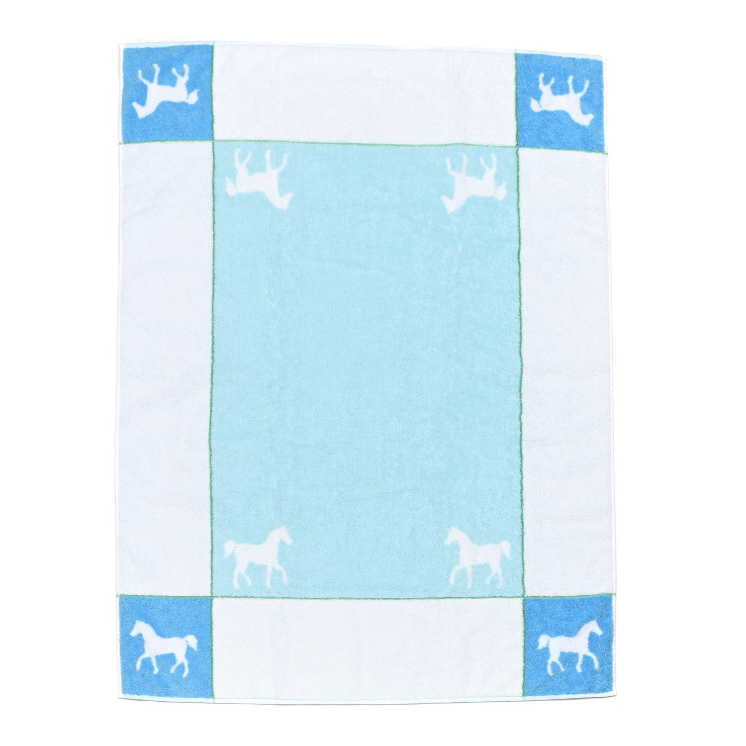 Hermes Cotton Cavalcolor Bath Towel Bleu Celeste 1 of 4