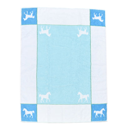 Hermes Cotton Cavalcolor Bath Towel Bleu Celeste 1 of 4