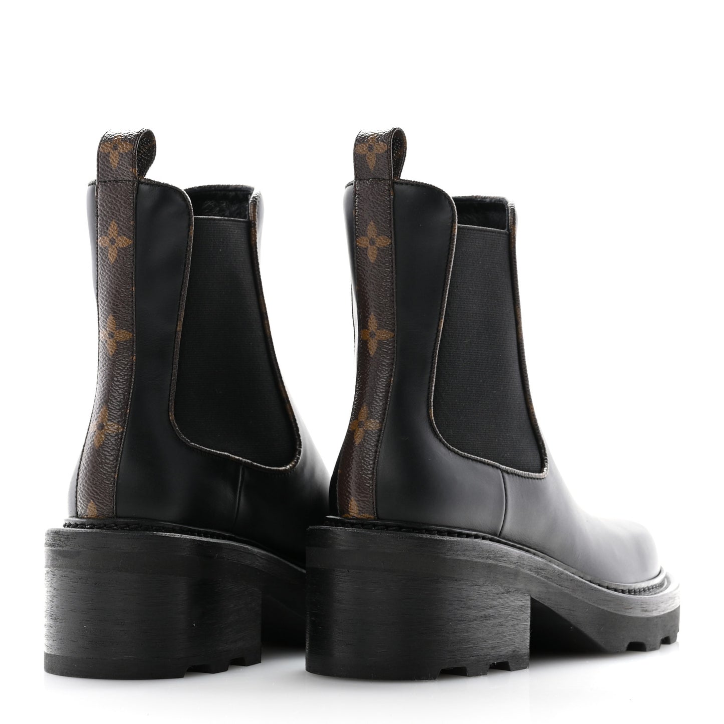 Calfskin Monogram Beaubourg Ankle Boots 37 Black