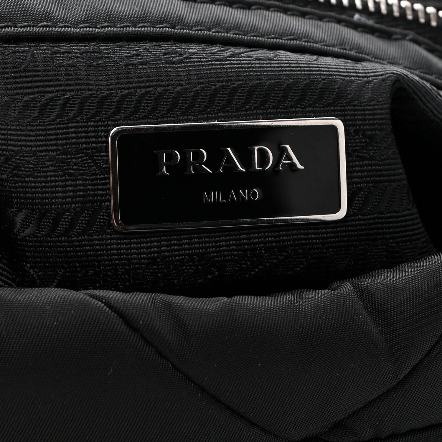 Prada Re-Nylon Quilted Padded Flap Shoulder Bag Black 9 of 12