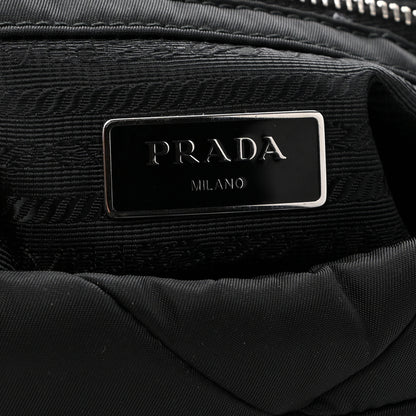 Prada Re-Nylon Quilted Padded Flap Shoulder Bag Black 9 of 12