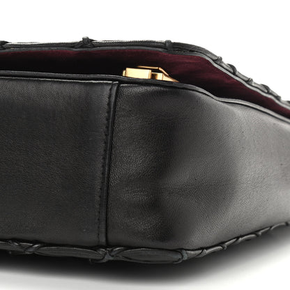 Marc Jacobs Natural Grain Calfskin Quilted Double J Quilted Bag Black 9 of 9
