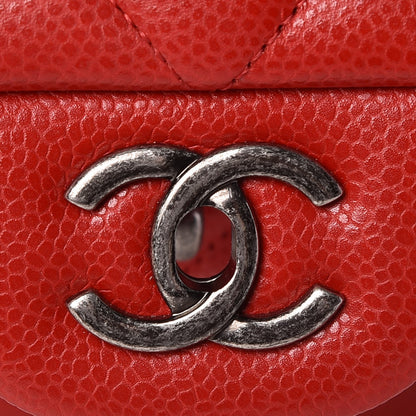 Chanel Caviar Quilted Jumbo Double Flap Dark Red 8 of 11