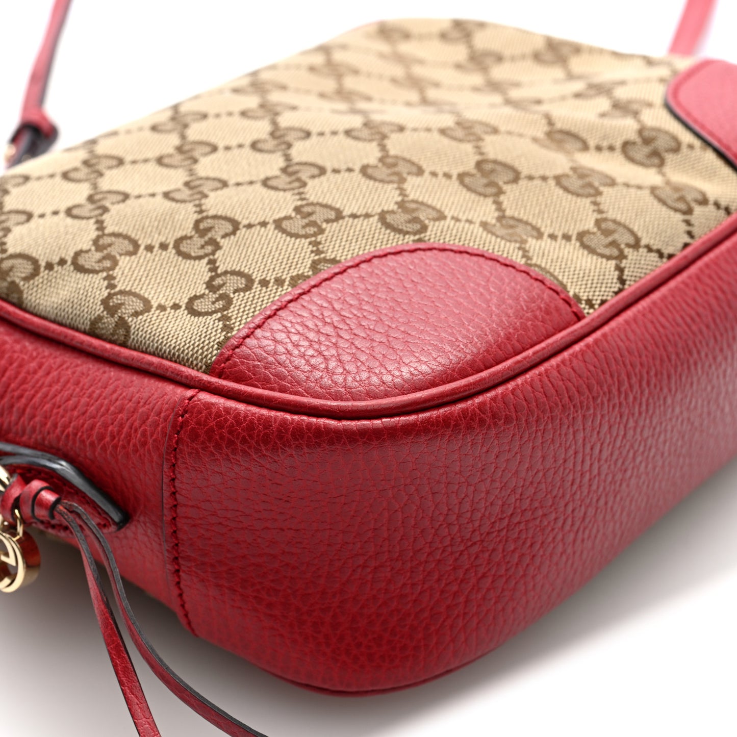 Monogram Mini Bree Messenger Bag Red