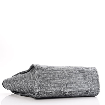 Chanel Canvas Large Deauville Tote Charcoal 4 of 8