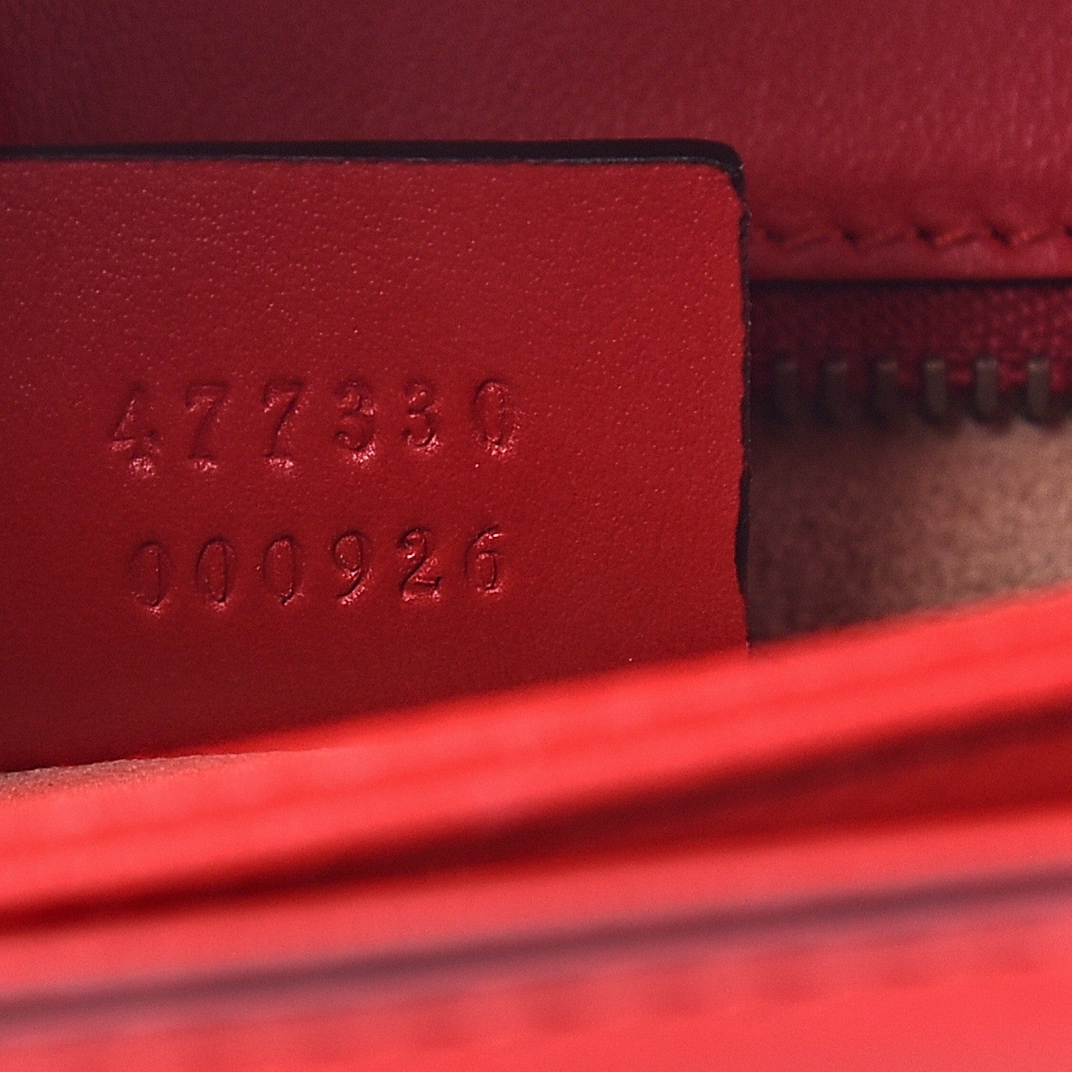 Gucci Calfskin Crystal Embellished Loved Shoulder Bag Red 7 of 11