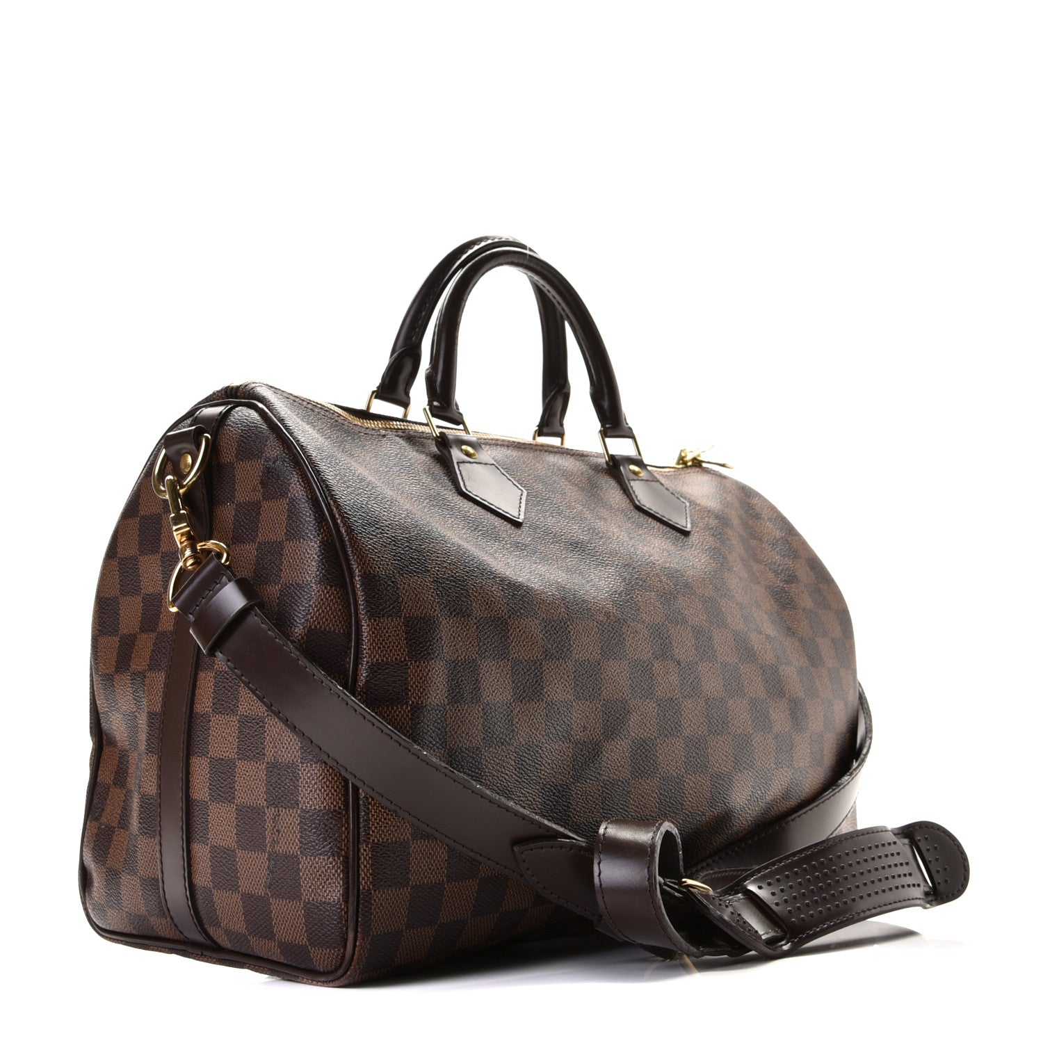 Louis Vuitton Damier Ebene Speedy Bandouliere 35 2 of 11