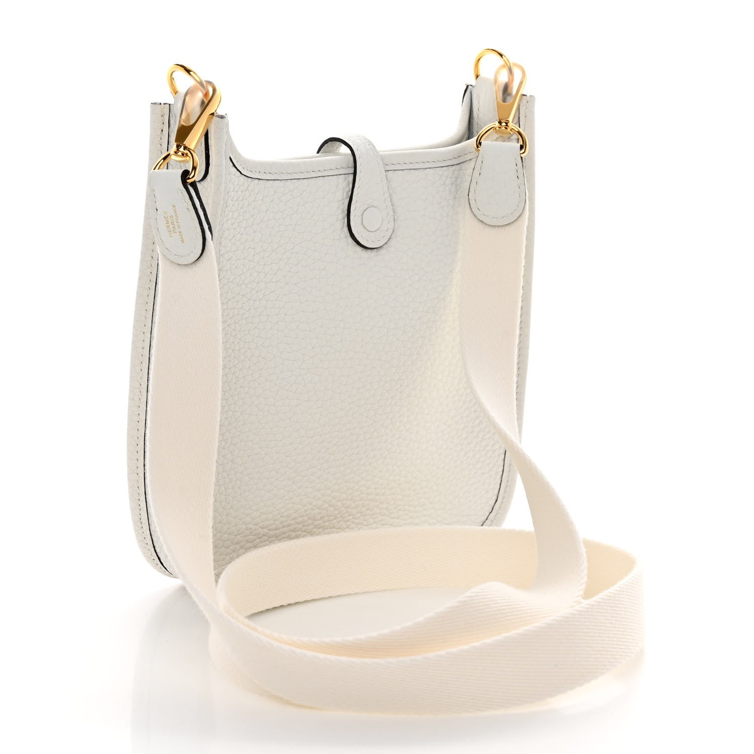 Hermes Taurillon Clemence Amazone Evelyne TPM New White 3 of 10