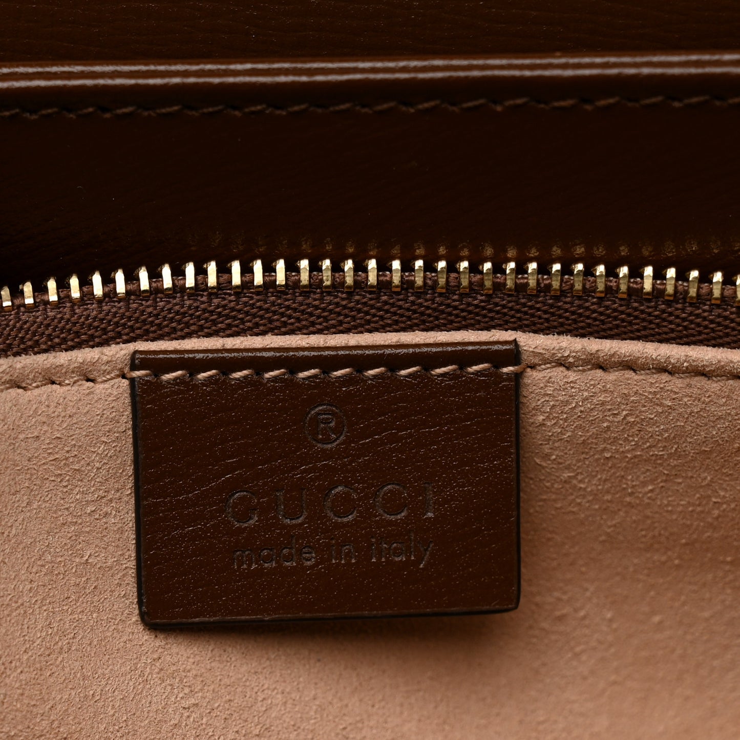 GG Supreme Monogram Horsebit 1955 Shoulder Bag Beige Brown Sugar