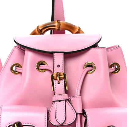 Gucci Calfskin Bamboo Backpack Glossy Pink 8 of 11