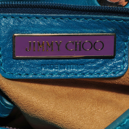 Jimmy Choo Leather Suede Mahala Turquoise 9 of 10