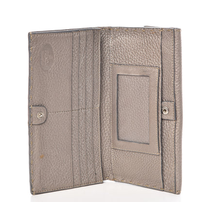Fendi Cuoio Romano Selleria Continental Wallet Peltro 5 of 11