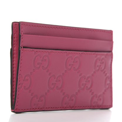 Gucci X MLB Guccissima Signature NY Yankees Embroidered Card Holder Box Pink Blue Ivory 3 of 8