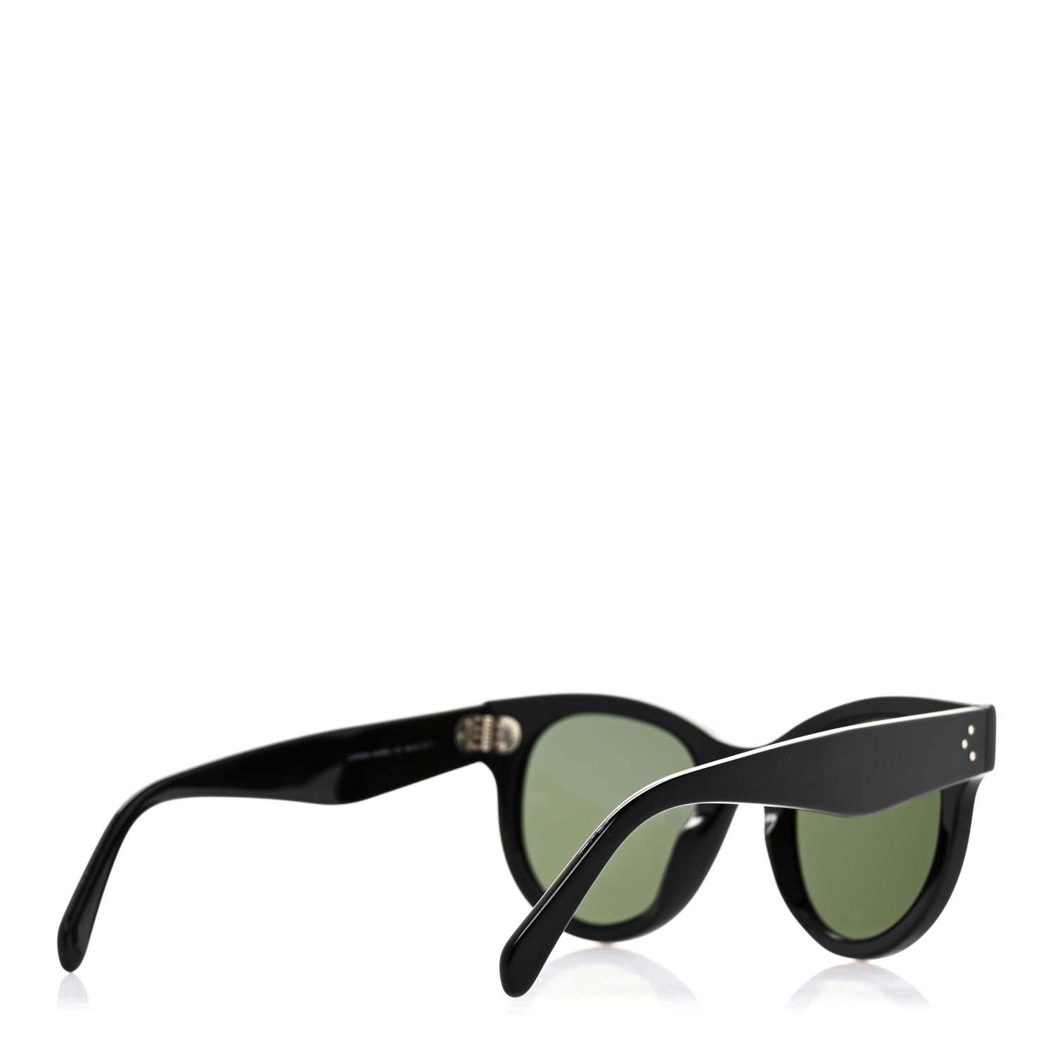 Celine Acetate Studded Mineral Round Sunglasses CL40031 Black 4 of 6