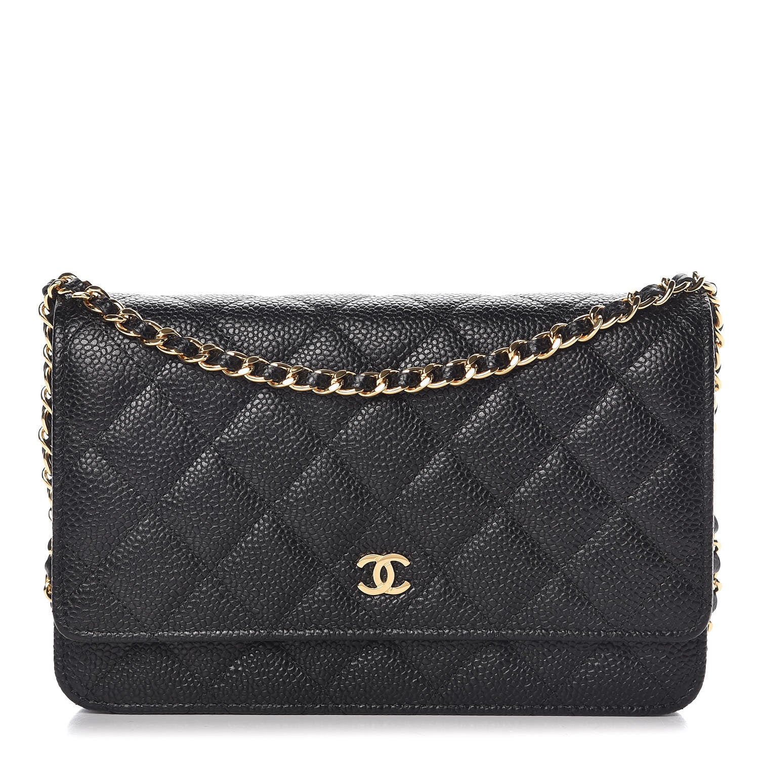 Chanel Caviar Quilted Wallet On Chain WOC Black 1 of 11
