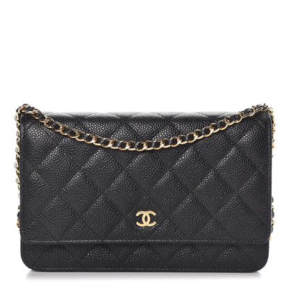 Chanel Caviar Quilted Wallet On Chain WOC Black 1 of 11