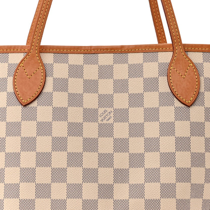 Louis Vuitton Damier Azur Neo Neverfull MM Rose Ballerine 8 of 16